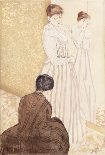 The Fitting by Mary Cassatt